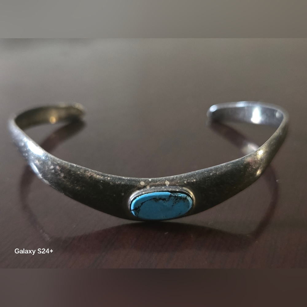 Vintage  Sterling Silver and Turquoise Bracelet